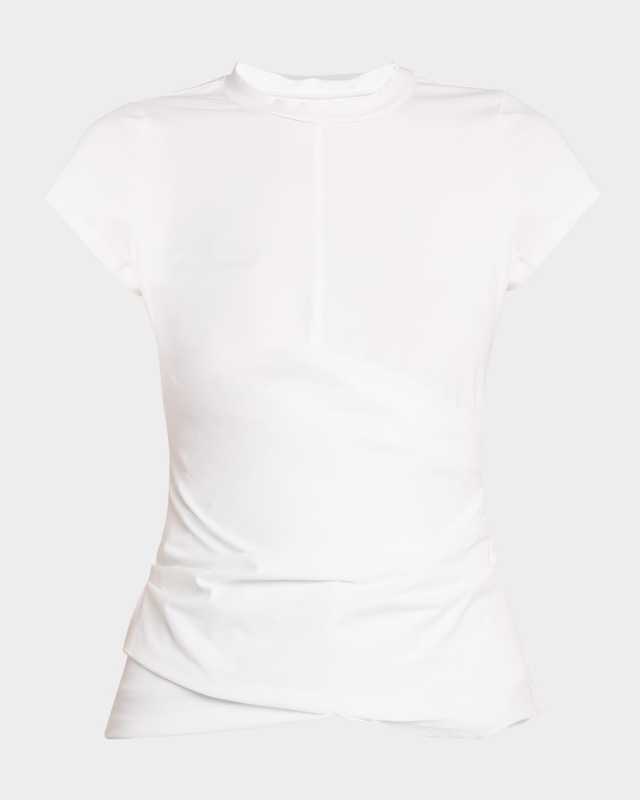 Draped Short-Sleeve T